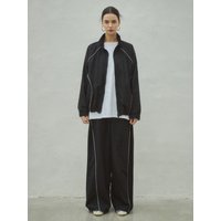 Oversized Line Track Trousers Black Oversized Line Track Trousers Black