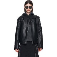 Faux Leather Biker Quilting Jacket Faux Leather Biker Quilting Jacket