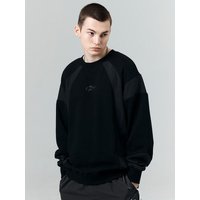 Color-Block Sweatshirt _ Black Color-Block Sweatshirt _ Black