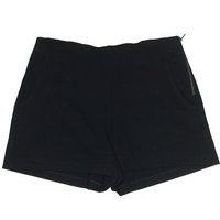 Monteau Athletic Shorts: Black Solid Pattern Activewear Monteau Athletic Shorts: Black Solid Pattern Activewear