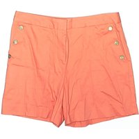 Marilyn Monroe Shorts: Orange Solid Pattern Bottoms – Size