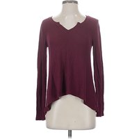Arizona Jean Company Long Sleeve Top: Burgundy Tops Arizona Jean Company Long Sleeve Top: Burgundy Tops