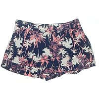 Hot Topic Shorts: Blue Tropical Pattern Bottoms Hot Topic Shorts: Blue Tropical Pattern Bottoms