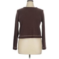 Moa Moa Long Sleeve Shirt: Brown Tops – Size X Moa Moa Long Sleeve Shirt: Brown Tops – Size X
