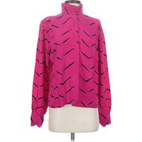 Jonathan Martin Long Sleeve Silk Top Pink ChevronHerringbone Pattern High Neck Tops – Used – Size Jonathan Martin Long Sleeve Silk Top Pink ChevronHerringbone Pattern High Neck Tops – Used – Size
