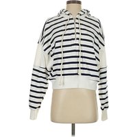 Aerie Zip Up Hoodie: White Tops – Size X Aerie Zip Up Hoodie: White Tops – Size X