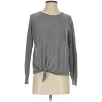Poof! Long Sleeve Top Gray Crew Neck Tops – Used Poof! Long Sleeve Top Gray Crew Neck Tops – Used