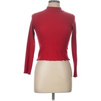 SO Turtleneck Sweater: Red Tops – Size SO Turtleneck Sweater: Red Tops – Size