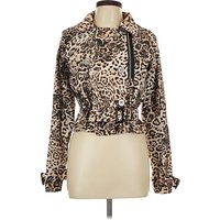 Urban Vibe Jacket: Brown Animal Print Pattern Jackets & Outerwear Urban Vibe Jacket: Brown Animal Print Pattern Jackets & Outerwear