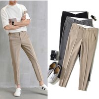 Men’s Slim Fit Stretch Dress Pants Tapered Ankle-Length Trousers For Business Casual BlackGrayKhaki, -, Wrinkle-Resistant & Lightweight​ Men’s Slim Fit Stretch Dress Pants Tapered Ankle-Length Trousers For Business Casual BlackGrayKhaki, -, Wrinkle-Resistant & Lightweight​