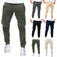 Autumn New Men’s Cargo Pants Mens Overalls Multi-pockets Solid Color Pants Trousers Slim Fit Jogging Autumn New Men’s Cargo Pants Mens Overalls Multi-pockets Solid Color Pants Trousers Slim Fit Jogging