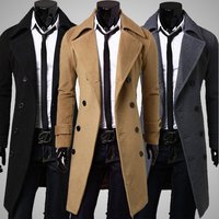 Men’s Clothing AutumnWinter Long Double Breasted Trench Coat Men’s Woolen Coat Slim Fit Woolen Coat Men’s Clothing AutumnWinter Long Double Breasted Trench Coat Men’s Woolen Coat Slim Fit Woolen Coat