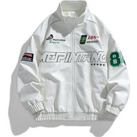 ​​”Men’s Embroidered PU Leather Jacket Stand Collar Biker Coat With Baseball-Inspired Stitching BlackBrownWhite”​​ ​​”Men’s Embroidered PU Leather Jacket Stand Collar Biker Coat With Baseball-Inspired Stitching BlackBrownWhite”​​