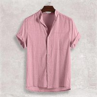 Men’s Clothing Cotton And Linen Lapel Short Sleeved Solid Color Shirt Casual Cardigan Men’s Shirt Men’s Clothing Cotton And Linen Lapel Short Sleeved Solid Color Shirt Casual Cardigan Men’s Shirt