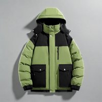 Unisex Winter Thermal Jacket For Couples – Waterproof Windproof Hooded Coat With Polyester Filling, Loose Fit Zip-Up Outdoor Parka Unisex Winter Thermal Jacket For Couples – Waterproof Windproof Hooded Coat With Polyester Filling, Loose Fit Zip-Up Outdoor Parka