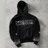 Men’s Embroidered Letter Hoodie Streetwear Black Sweatshirt Loose Fit Pullover For Casual Wear Fashion Trends Men’s Embroidered Letter Hoodie Streetwear Black Sweatshirt Loose Fit Pullover For Casual Wear Fashion Trends