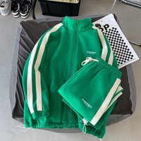 ​​Men’s Zip-Up Track Jacket – Vintage Hong Kong Style Casual Hoodie With Stand Collar & Color Block Design​​ ​​Men’s Zip-Up Track Jacket – Vintage Hong Kong Style Casual Hoodie With Stand Collar & Color Block Design​​