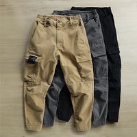 Men’s Utility Cargo Pants – Cotton Blend Relaxed Fit Tactical Trousers With Multi-Pockets, Streetwear Workwear Hybrid Men’s Utility Cargo Pants – Cotton Blend Relaxed Fit Tactical Trousers With Multi-Pockets, Streetwear Workwear Hybrid