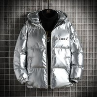 Men’s Clothing Winter Fashion Thick Hooded Cotton Padded Jacket With Glossy Finish, Hero Letter Casual Puffer Jacket Cotton Padded Coat Men’s Clothing Winter Fashion Thick Hooded Cotton Padded Jacket With Glossy Finish, Hero Letter Casual Puffer Jacket Cotton Padded Coat