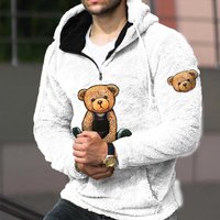 Man’s clothing Teddy bear warm men’s double-sided fleece hoodie outdoor casual hoodie Man’s clothing Teddy bear warm men’s double-sided fleece hoodie outdoor casual hoodie