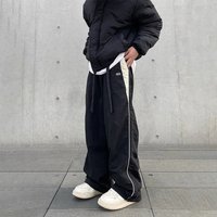 HOUZHOU Baggy Pants For Men Parachute Vintage Oversize Joggers Haruku Streetwear Sweatpants Black Wide Leg Trousers Male HOUZHOU Baggy Pants For Men Parachute Vintage Oversize Joggers Haruku Streetwear Sweatpants Black Wide Leg Trousers Male