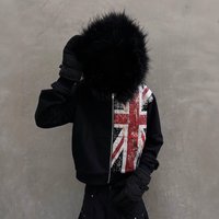 YK Anime Print Hoodie With Fur Trim – Oversized Streetwear Sweatshirt, Retro Cartoon Pullover With Pocket, Unisex Casual Fashion​ YK Anime Print Hoodie With Fur Trim – Oversized Streetwear Sweatshirt, Retro Cartoon Pullover With Pocket, Unisex Casual Fashion​