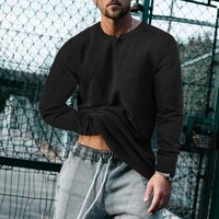 d Spring Autumn Long Sleeve Shirt Sports Fitness Men’s Henley Shirt d Spring Autumn Long Sleeve Shirt Sports Fitness Men’s Henley Shirt
