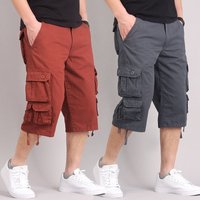 Men’s Clothing Summer men’s multi pocket casual shorts cropped trousers youth workwear shorts pure cotton loose breeches thin shorts Men’s Clothing Summer men’s multi pocket casual shorts cropped trousers youth workwear shorts pure cotton loose breeches thin shorts