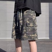 Men’s Clothing Retro Camouflage Shorts High Street Multi Pocket Straight Overalls Trendy Loose Versatile Shorts Men’s Clothing Retro Camouflage Shorts High Street Multi Pocket Straight Overalls Trendy Loose Versatile Shorts