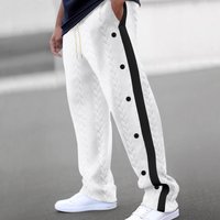 Men’s Clothing Men’s Fashionable Jacquard Button Casual Pants Thickened Four Seasons Trousers Trend Men’s Clothing Men’s Fashionable Jacquard Button Casual Pants Thickened Four Seasons Trousers Trend