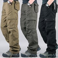 ​Japanese Retro Workwear Pants Durable Cargo Trousers With Multi-Pockets BlackYellowArmy GreenKhakiDeep Gray​ ​Japanese Retro Workwear Pants Durable Cargo Trousers With Multi-Pockets BlackYellowArmy GreenKhakiDeep Gray​