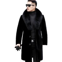 Winter Fashion Men’s Mink-Inspired Overcoat – Premium Fur Long Coat Business Casual Outerwear Winter Fashion Men’s Mink-Inspired Overcoat – Premium Fur Long Coat Business Casual Outerwear