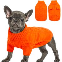 Dog turtleneck clothes autumn and winter clothing autumn and winter new pet clothing solid color knitted sweater Dog turtleneck clothes autumn and winter clothing autumn and winter new pet clothing solid color knitted sweater