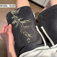 Men’s clothing Retro washed denim shorts men’s summer thin loose straight wide-leg pants high street fashion five or six points pants Men’s clothing Retro washed denim shorts men’s summer thin loose straight wide-leg pants high street fashion five or six points pants