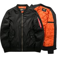 ​​MA Bomber Jacket For Big & Tall Men Military Aviation-Inspired Cotton Blend Jacket BlackRedArmy GreenDark Blue, S- ​​MA Bomber Jacket For Big & Tall Men Military Aviation-Inspired Cotton Blend Jacket BlackRedArmy GreenDark Blue, S-