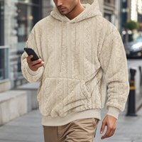 Outdoor Autumn And Winter New Men’s Hooded Jacquard Teddy Fleece Sports Leisure Wholesale Sweatshirt Outdoor Autumn And Winter New Men’s Hooded Jacquard Teddy Fleece Sports Leisure Wholesale Sweatshirt