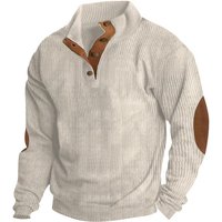 Men’s Clothing Men’s Corduroy Stand Collar Long Sleeve Casual Sweatshirt – Autumn Winter Outdoor Fashion Black, Light Gray, Beige, Navy​ Men’s Clothing Men’s Corduroy Stand Collar Long Sleeve Casual Sweatshirt – Autumn Winter Outdoor Fashion Black, Light Gray, Beige, Navy​