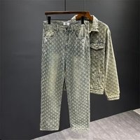 Men’s Clothing style niche patchwork design shoulder pad denim jacket men’s spring and autumn distressed washed casual jacket two piece suit Men’s Clothing style niche patchwork design shoulder pad denim jacket men’s spring and autumn distressed washed casual jacket two piece suit