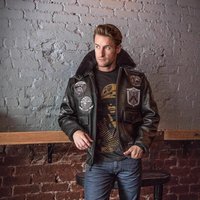 ​​”Men’s Shearling-Lined Bomber Jacket – Classic Aviator Style With Faux Fur Collar, Black Polyester Outerwear, S- For Urban Sophistication”​​ ​​”Men’s Shearling-Lined Bomber Jacket – Classic Aviator Style With Faux Fur Collar, Black Polyester Outerwear, S- For Urban Sophistication”​​