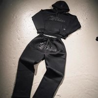 Retro Print Hoodie & Jogger Set For Men – High Street Fashion Loose Fit Hip Hop Streetwear BlackBrownBlue​ Retro Print Hoodie & Jogger Set For Men – High Street Fashion Loose Fit Hip Hop Streetwear BlackBrownBlue​