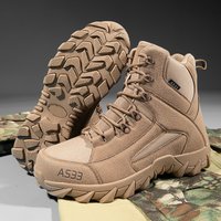 Fleece Comfortable Breathable Tactical Shoes Outdoor Sports Training Combat Boots Men’s Hiking Shoes
