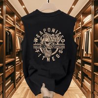 Men’s Clothing Basketball Sports T Shirt Summer Men’s Round Neck Printed Sleeveless Vest Loose Waistcoat Sweatshirt Bottoming Top