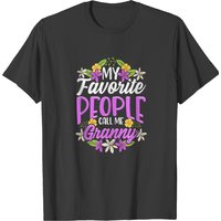 My Favorite People Call Me Granny Floral Mothers shirt My Favorite People Call Me Granny Floral Mothers shirt