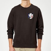 Looney Tunes Pepe Le Pew Face Faux Pocket Sweatshirt – Black Looney Tunes Pepe Le Pew Face Faux Pocket Sweatshirt – Black