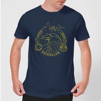 Harry Potter Ravenclaw Raven Badge Men’s Shirt – Navy Harry Potter Ravenclaw Raven Badge Men’s Shirt – Navy