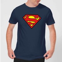 Justice League Superman Logo Men’s Shirt – Navy