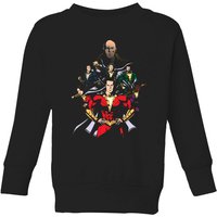 Shazam Team Up Kids’ Sweatshirt – Black – – Shazam Team Up Kids’ Sweatshirt – Black – –
