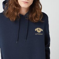 Harry Potter Slytherin Unisex Embroidered Hoodie – Navy
