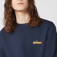DC Batman Unisex Embroidered Sweatshirt – Navy DC Batman Unisex Embroidered Sweatshirt – Navy