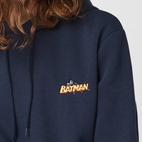 DC Batman Unisex Embroidered Hoodie – Navy DC Batman Unisex Embroidered Hoodie – Navy